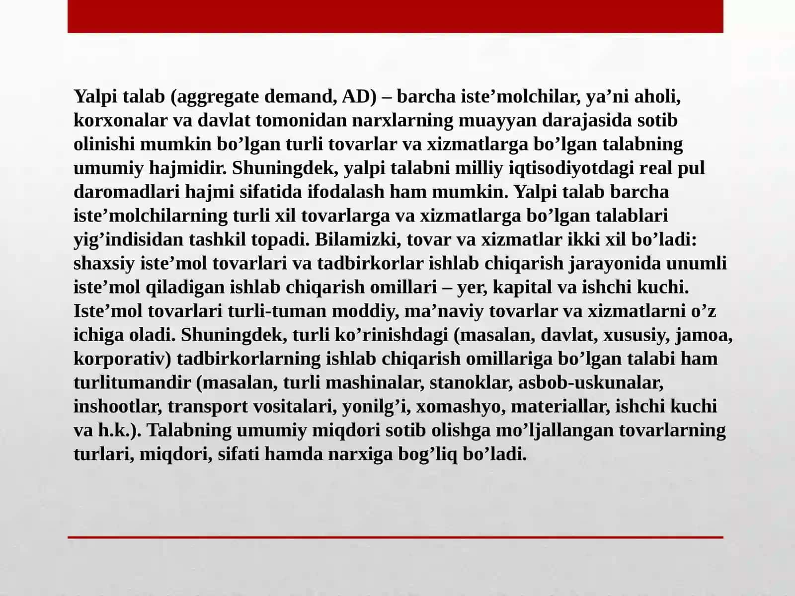 Yalpi talab va yalpi taklif 4