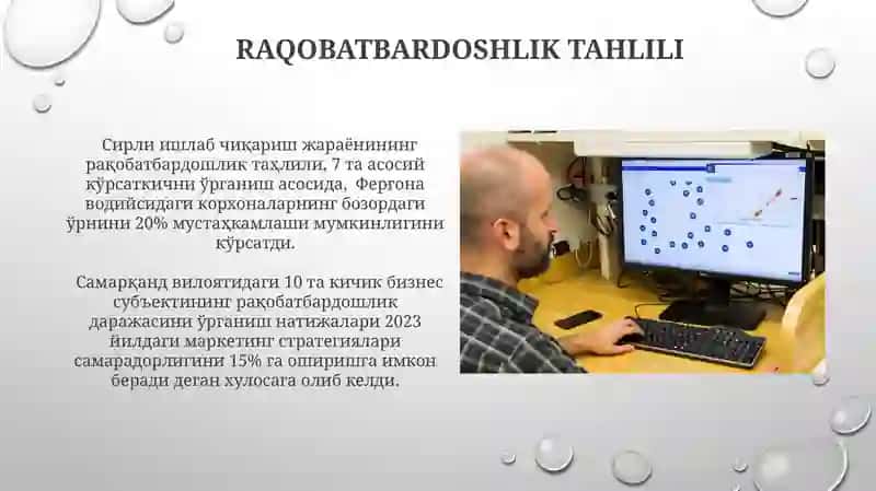 Sekret ishlab chiqarish jarayonini tahlil qilish 4