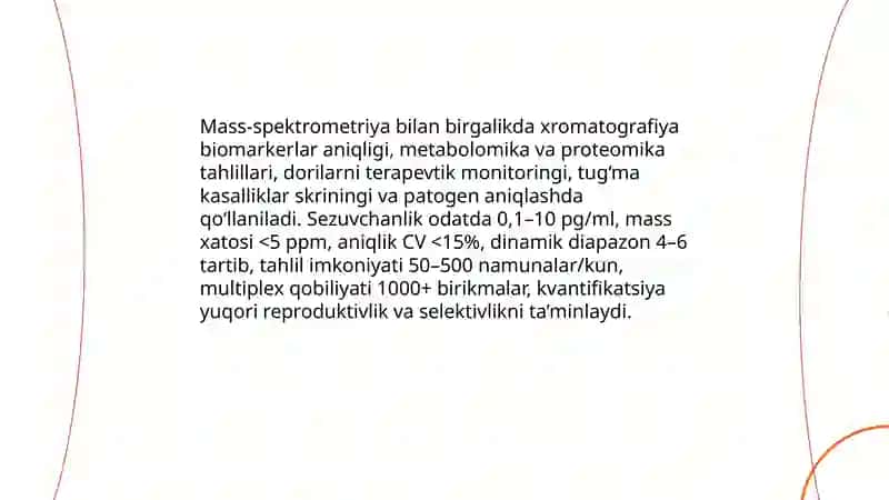 Xromatografiyaning tibbiy izlanishlardagi imkoniyatlari 4