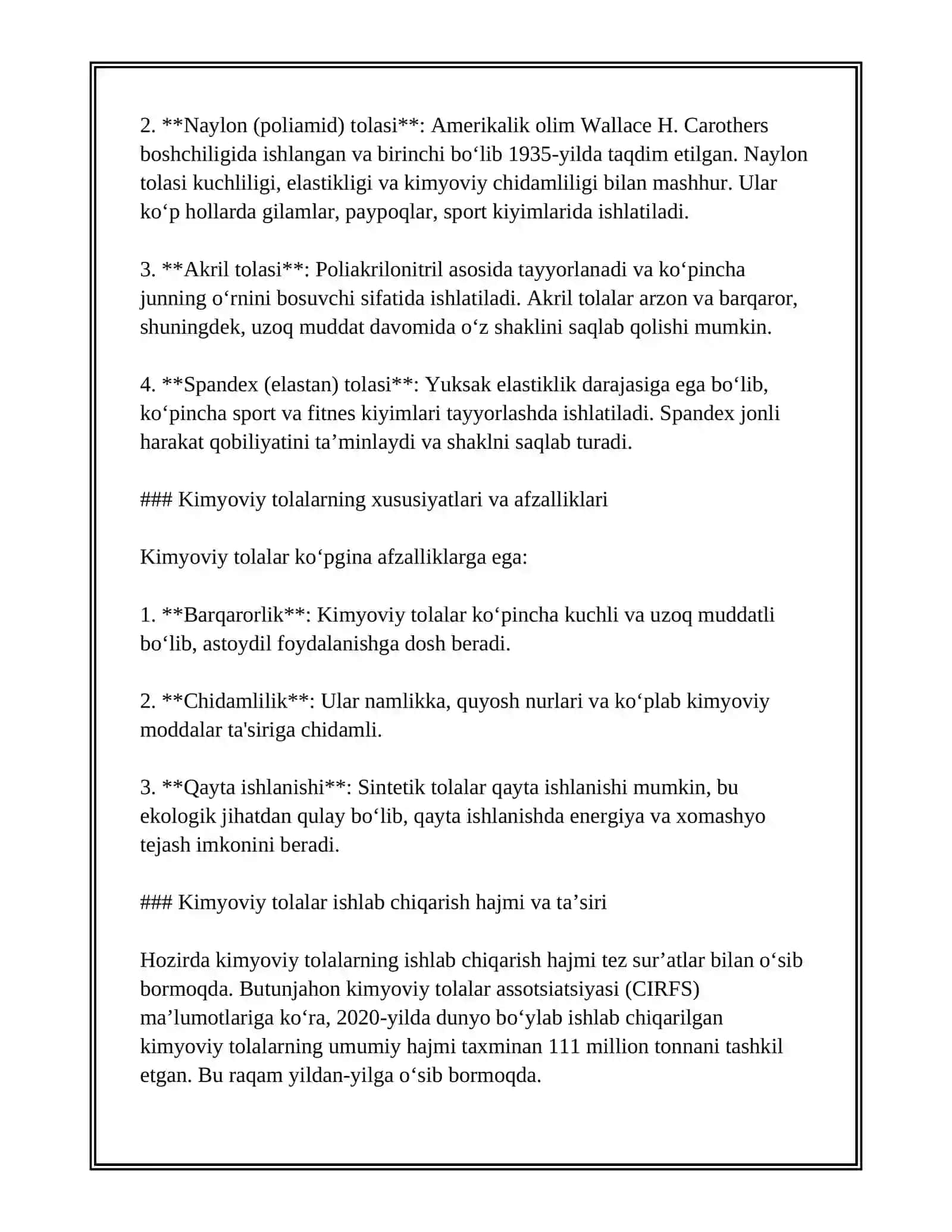 KIMYOVIY TOLALARNING ASSORTIMENTI BO'YICHA INTERNET MA'LUMOTIDAN FOYDALANISH 4