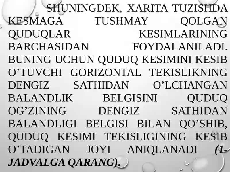 Qatlamlar xaritasini tuzish 4