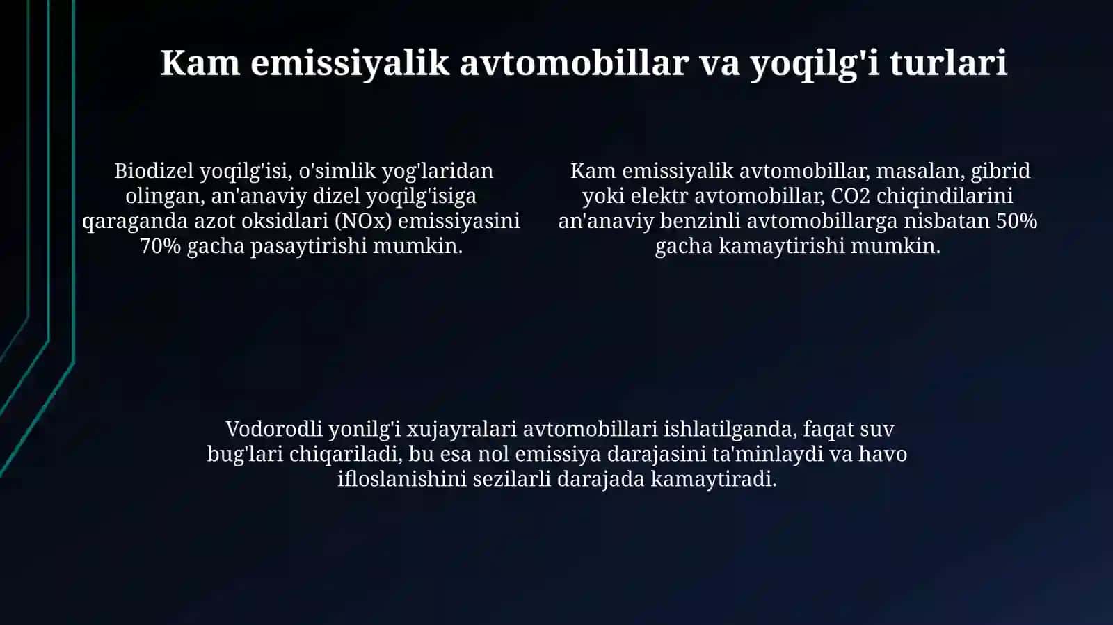 Avtomobil transporti va atrofmuhitmuxofazasi 4