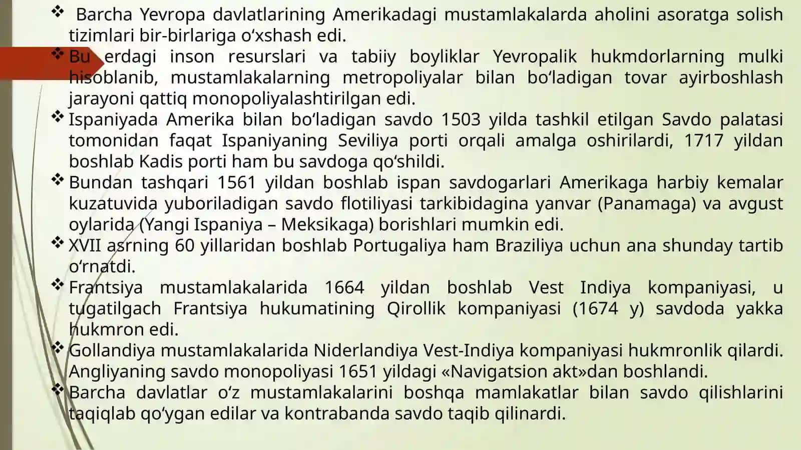 Tarixi yurishning asosiy voqealari va jarayonlari 4