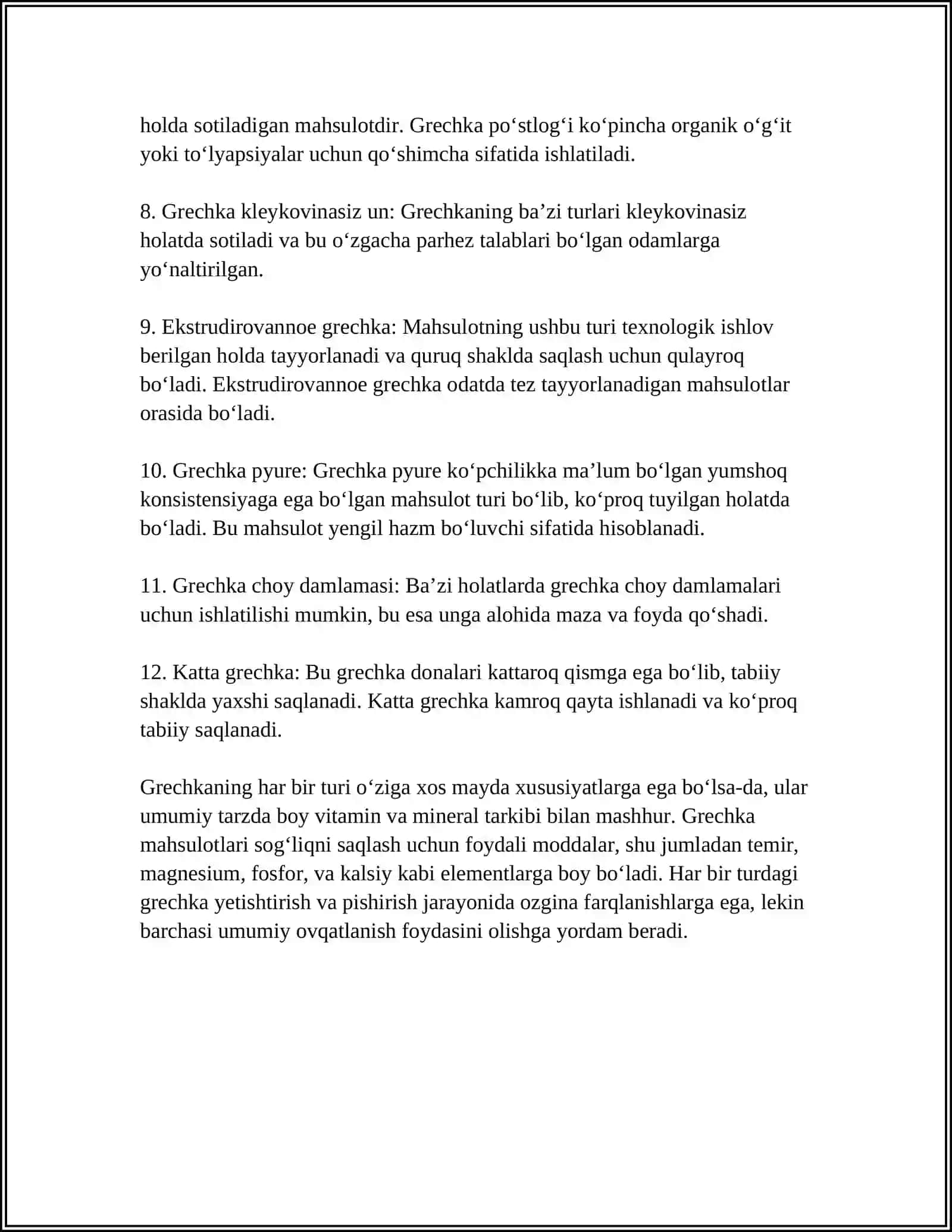 GERECHKA MAHSULOTI 4