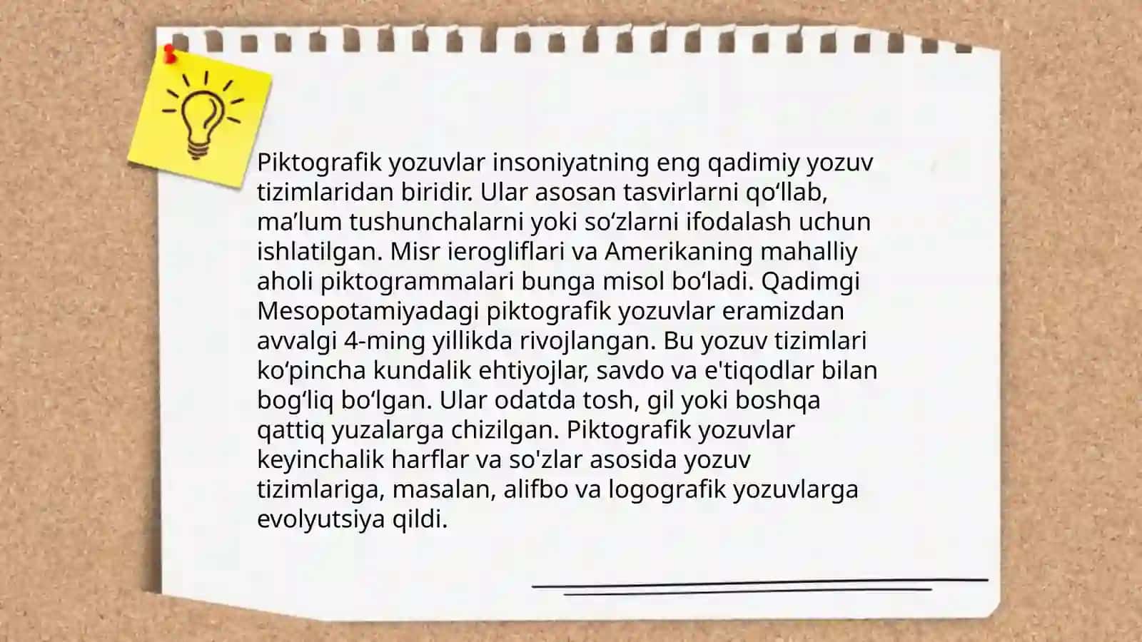 Yozuv va uning rivojlanish bosqichlari 4