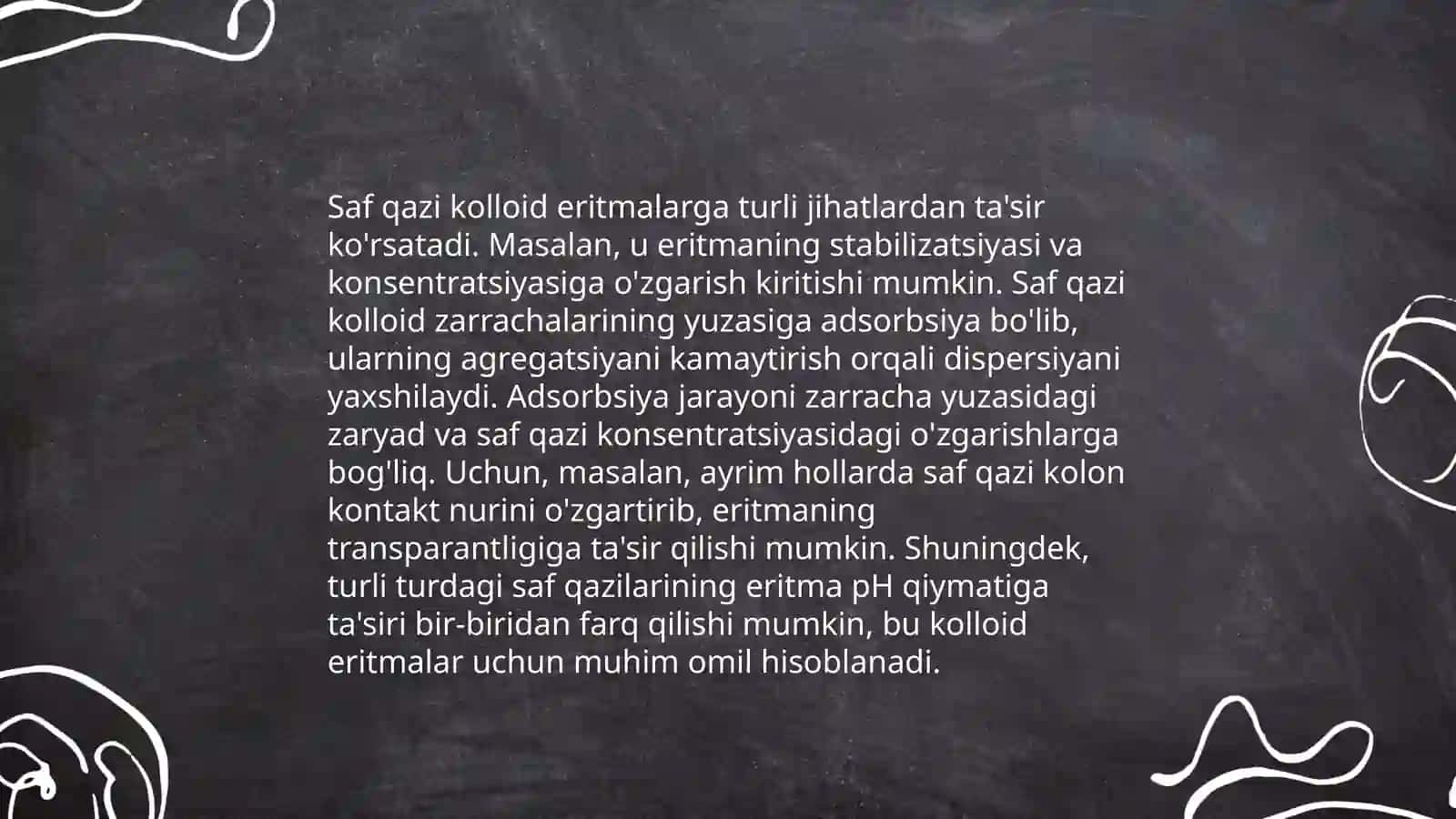 Gaz qonunlari asosida kolloid eritmalarni o'rganish 4