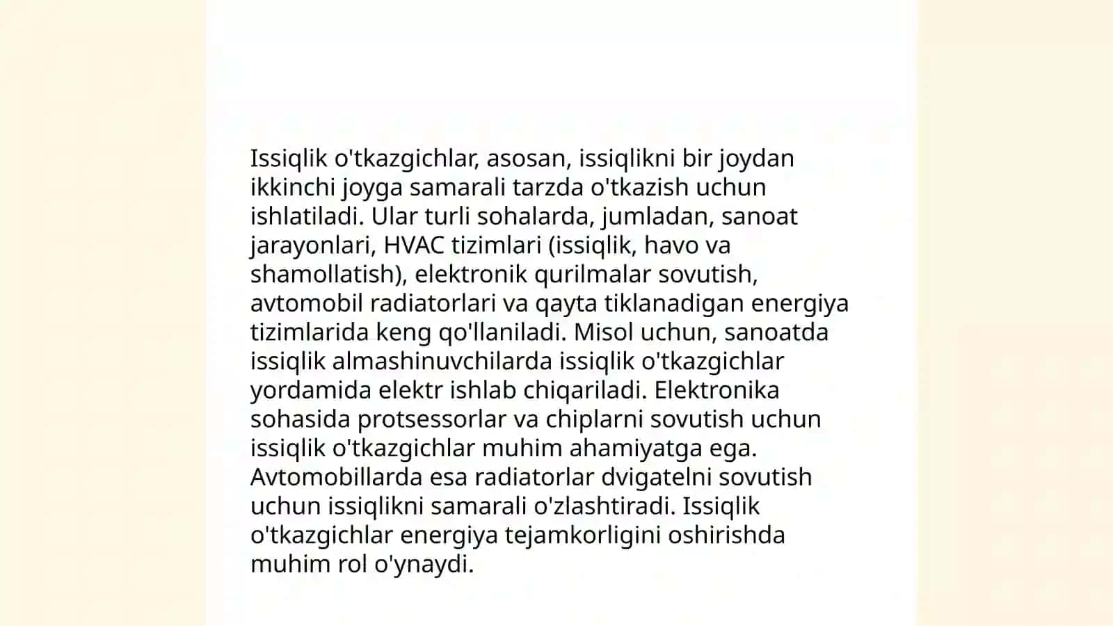 Sterjen va truba asosidagi issiqlik o'tkazgichlar: Ta'rifi 4