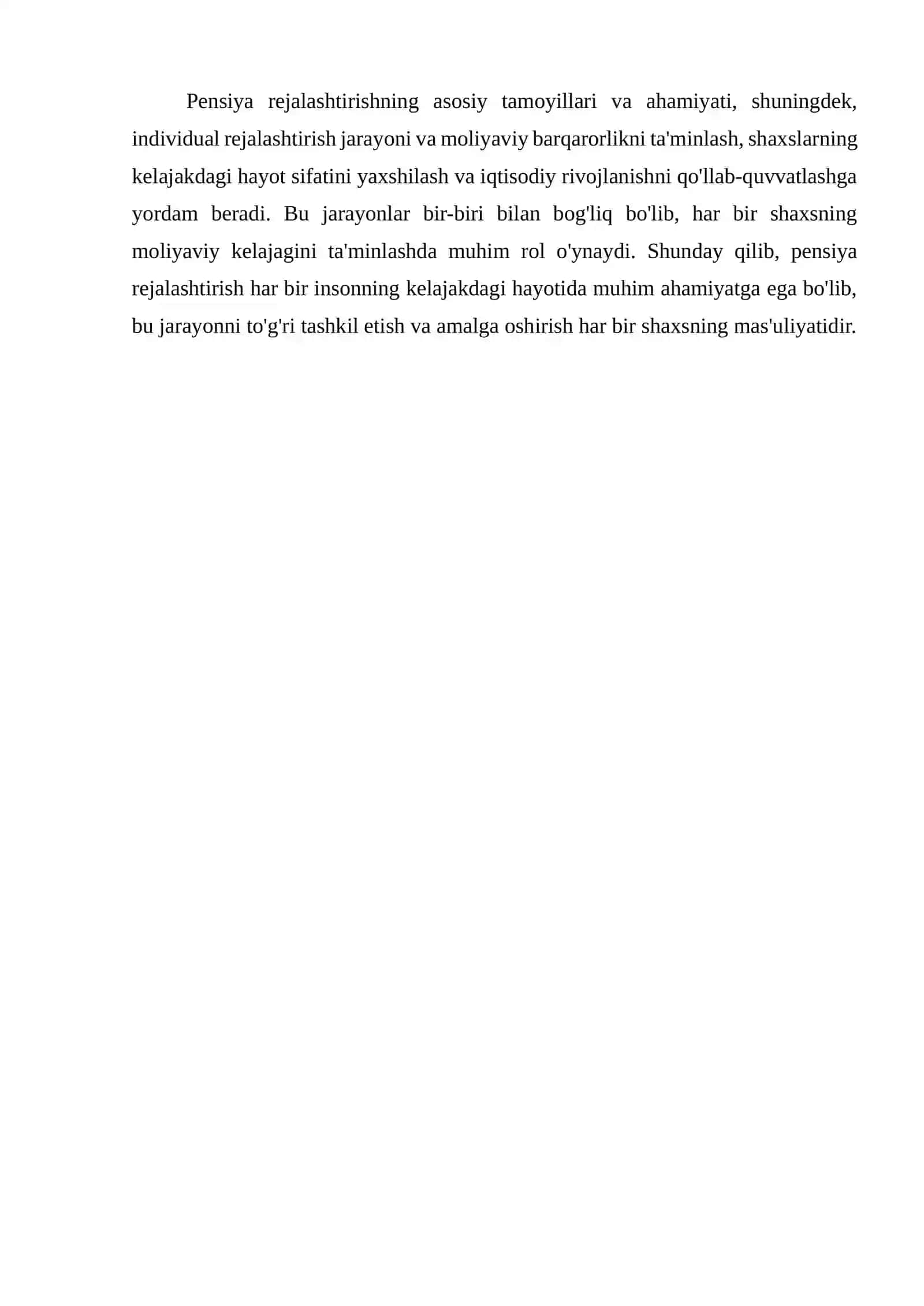 Pensiya rejalashtirishi va uzoq muddatli jamgʻarma strategiyalari. 4