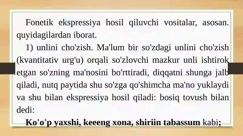 Fonetikuslubiyat.Leksikuslubiyat.Morfologikuslubiyat 4