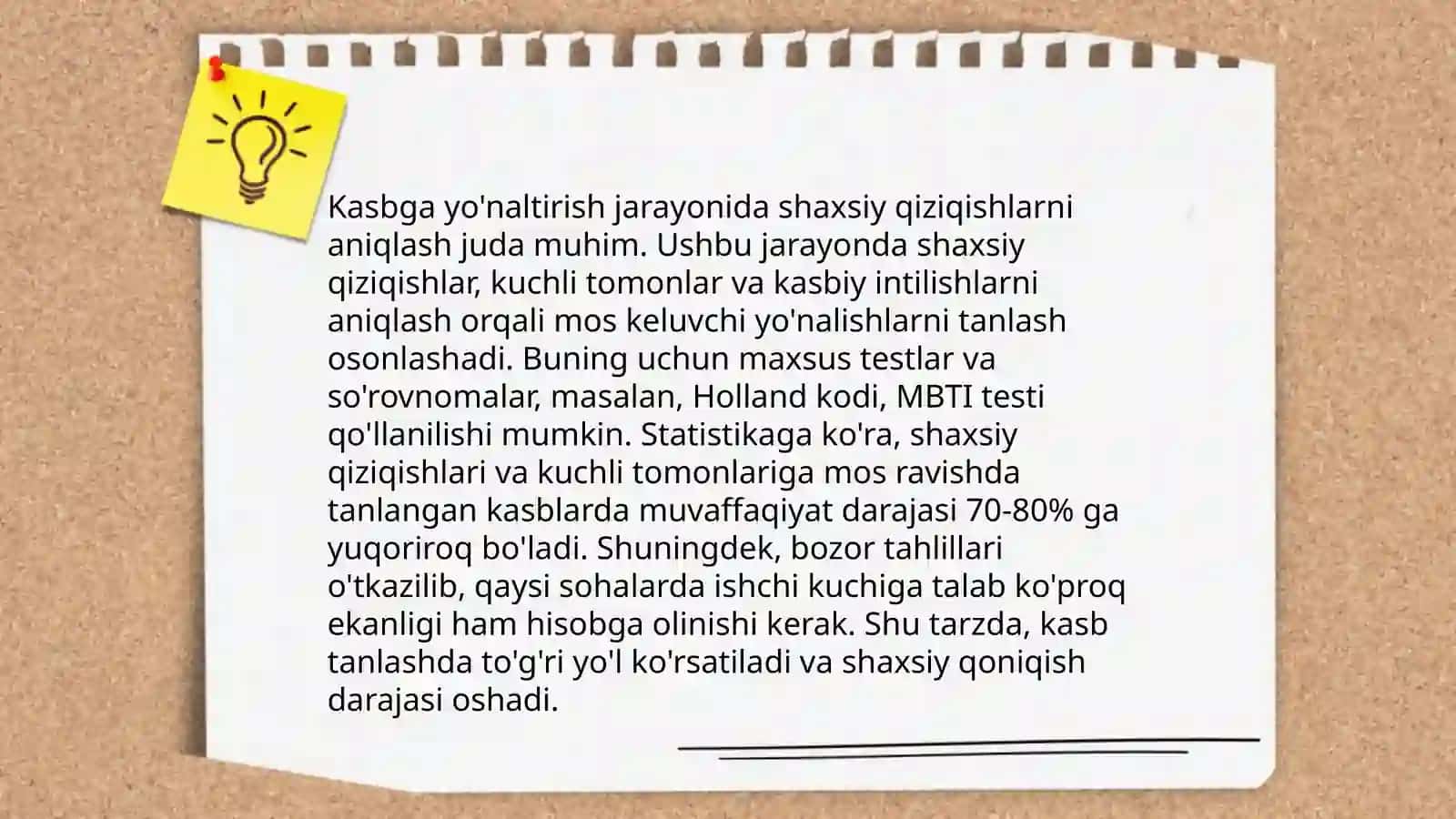 Yoshlarni kasbga yunaltirishda va histuyg'ular va irodalarni hisobga olish 4