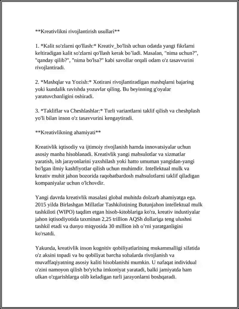 BOʻLAJAK MAKTABGACHA TA'LIM PEDOGOGLARINI KREATIV QOBILYATLARINI RIVOJLANTIRISH 4