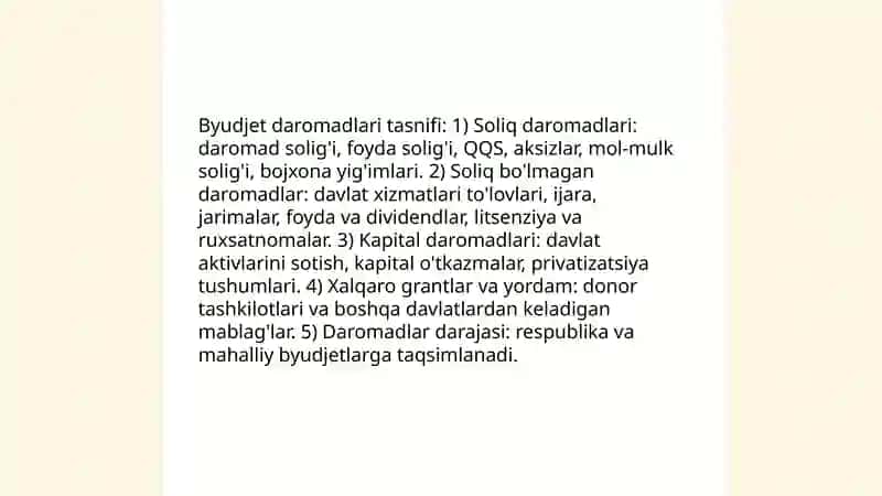 Davlat byudjetining daromadlar tizimi 4