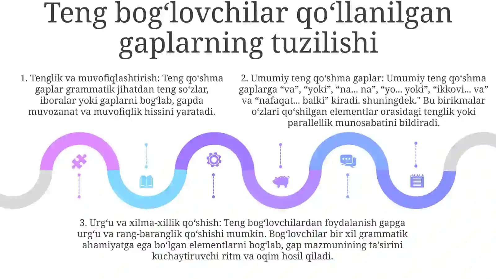 BogʻLangan QoʻShma Gapni Tashkil Etishda TengBoʻGʻLovchilarningRoʻLi 4