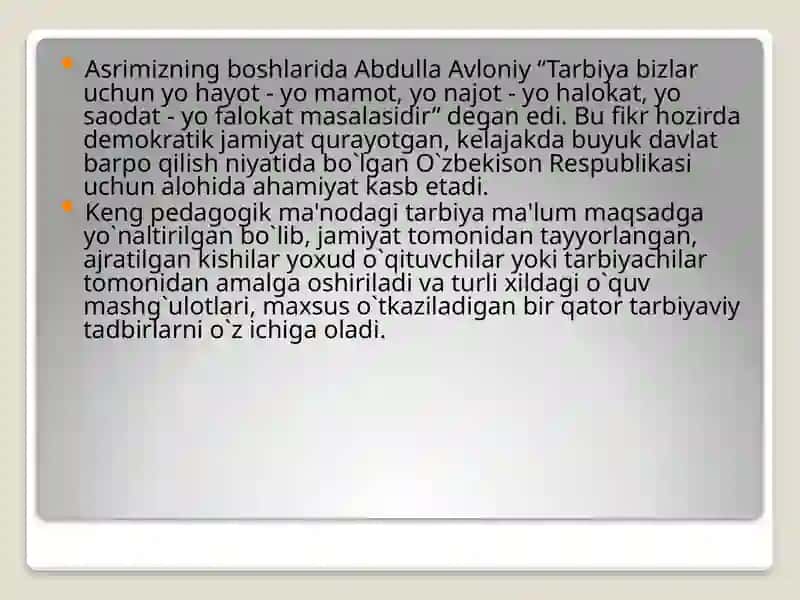 Ta'limni tashkil etishning an'anaviy usullari 4
