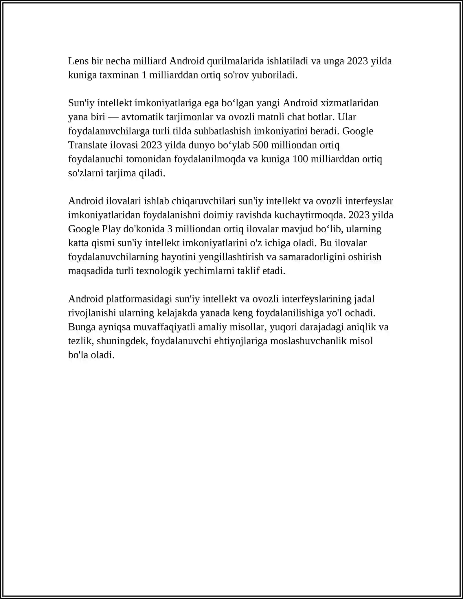 ANDROIDDA AL. CHATBOTLAR VA OVOZLI INTERFEYSLAR. KONTAKTLARNI OVOZ YORDAMIDA QIDIRISH ILOVASINI TUZING 4
