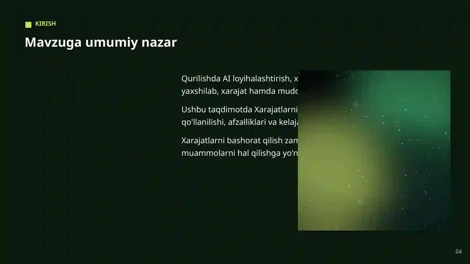 AI QURILISH SOHASIDA 4