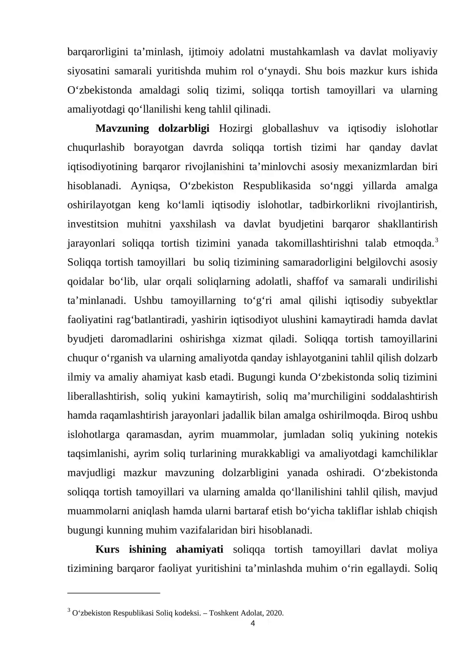 Oʻzbekistonda hozirgi davrda soliqqa tortish tamoyillari va ularning amal qilishi 4