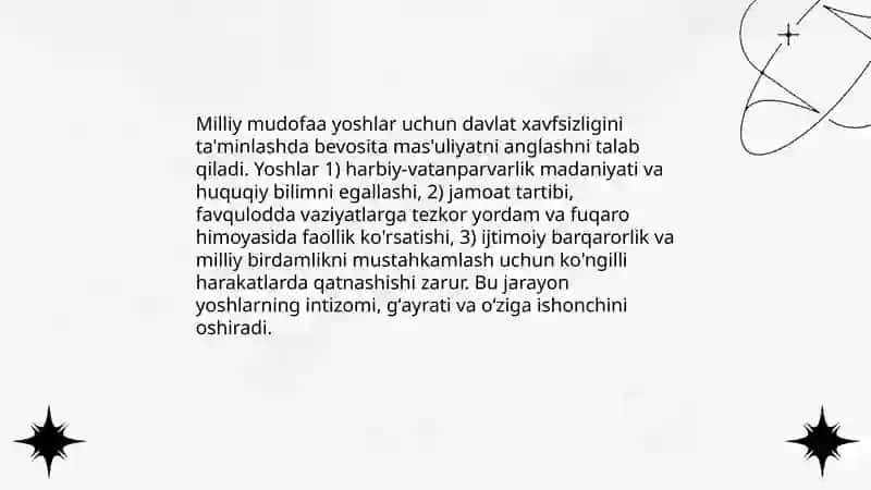 Yoshlarni harbiy vatanparvarlik ruhida tarbiyalashning ahamiyati 4