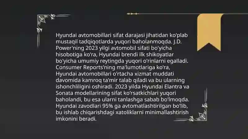 Hyundai kompaniyadi swot taxlili 4