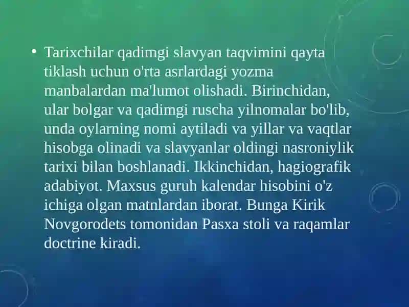 QADIMGI SLOVYAN KALENDARI 4