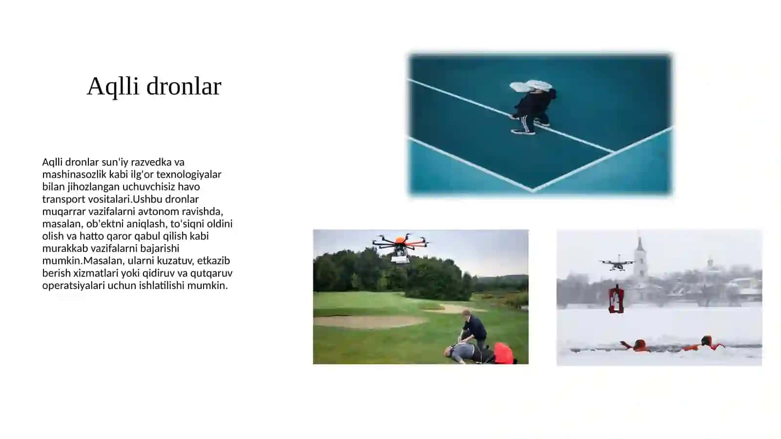 AQLLI DRONLARNING TURLI MUAMMOLARGA INNOVATSION YECHIMLARI 4