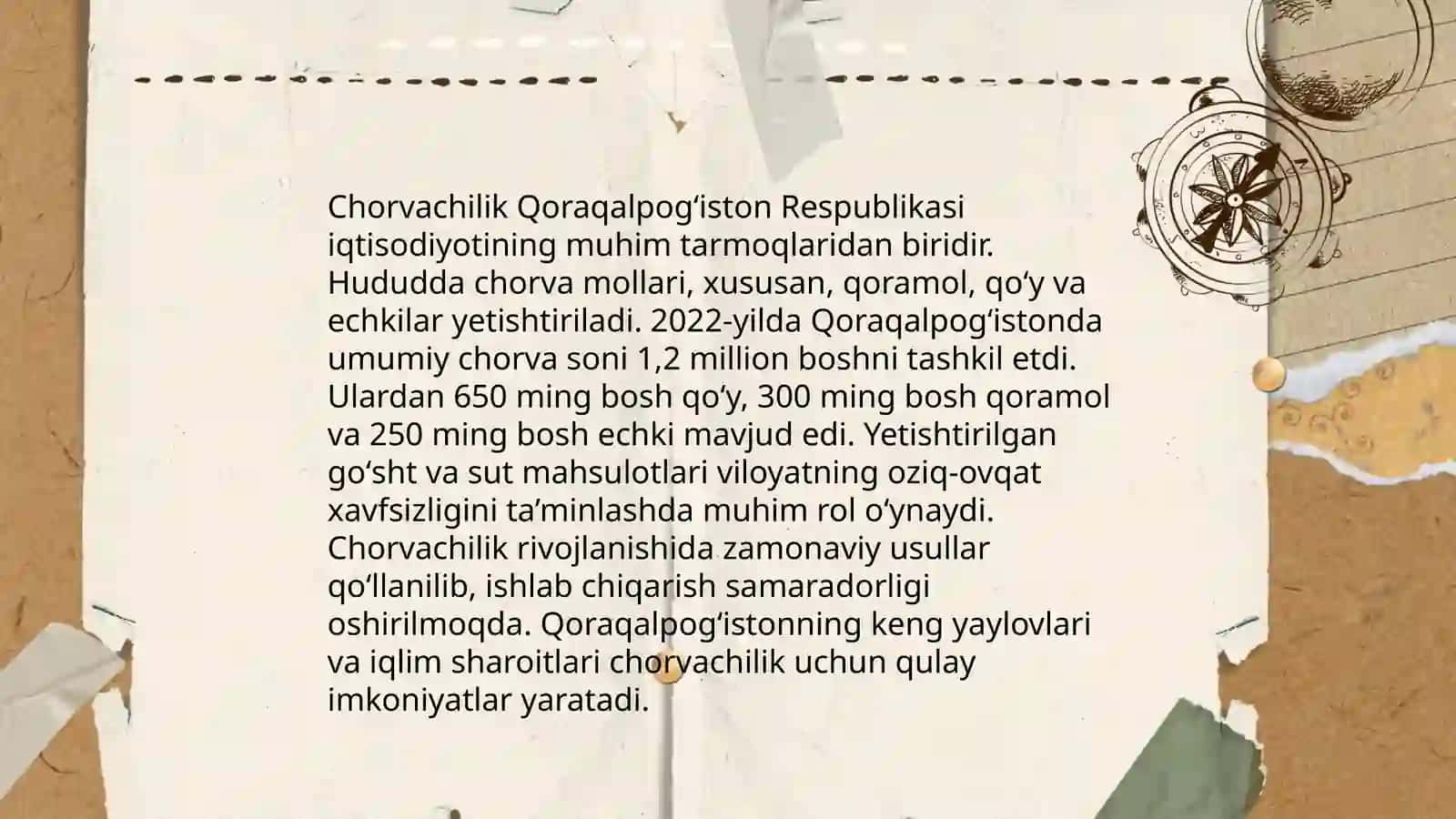 Qoraqalpoq xalqining qishloq xoʻjaligi 4
