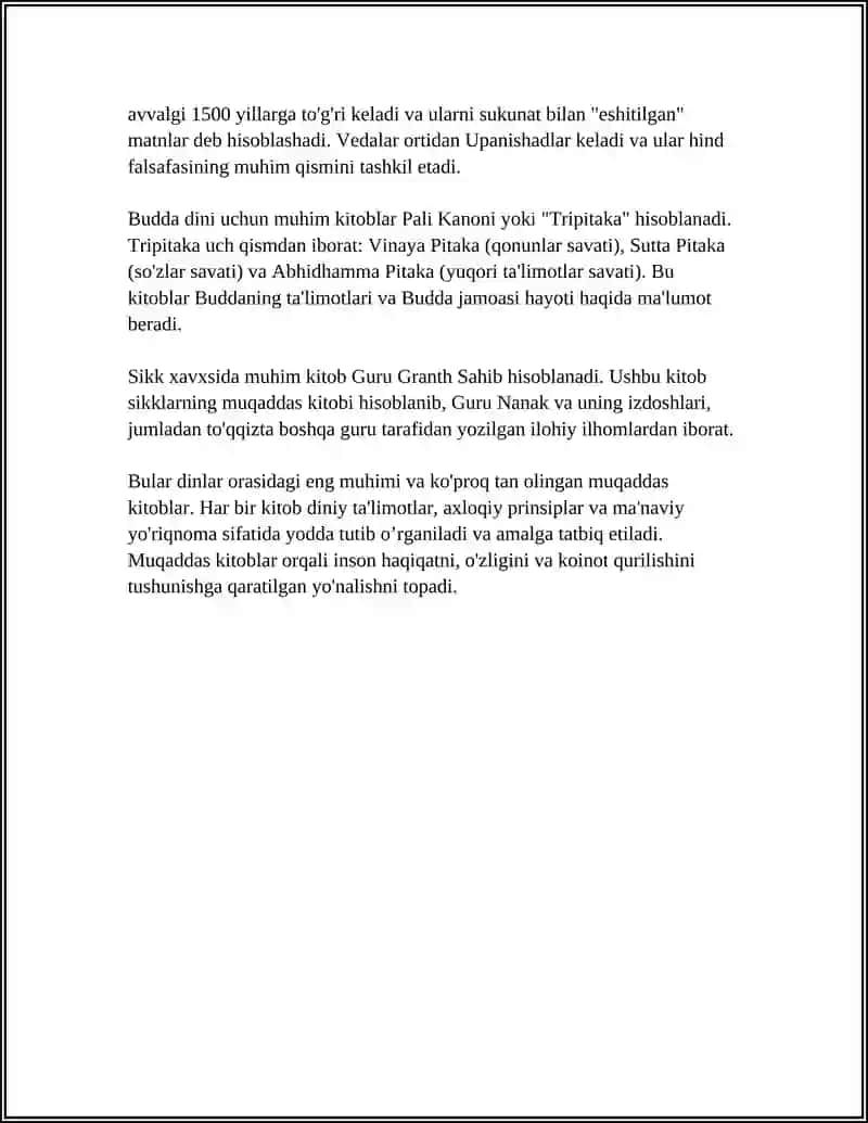 MUQADDAS KITOBLAR TA'RIFI 4