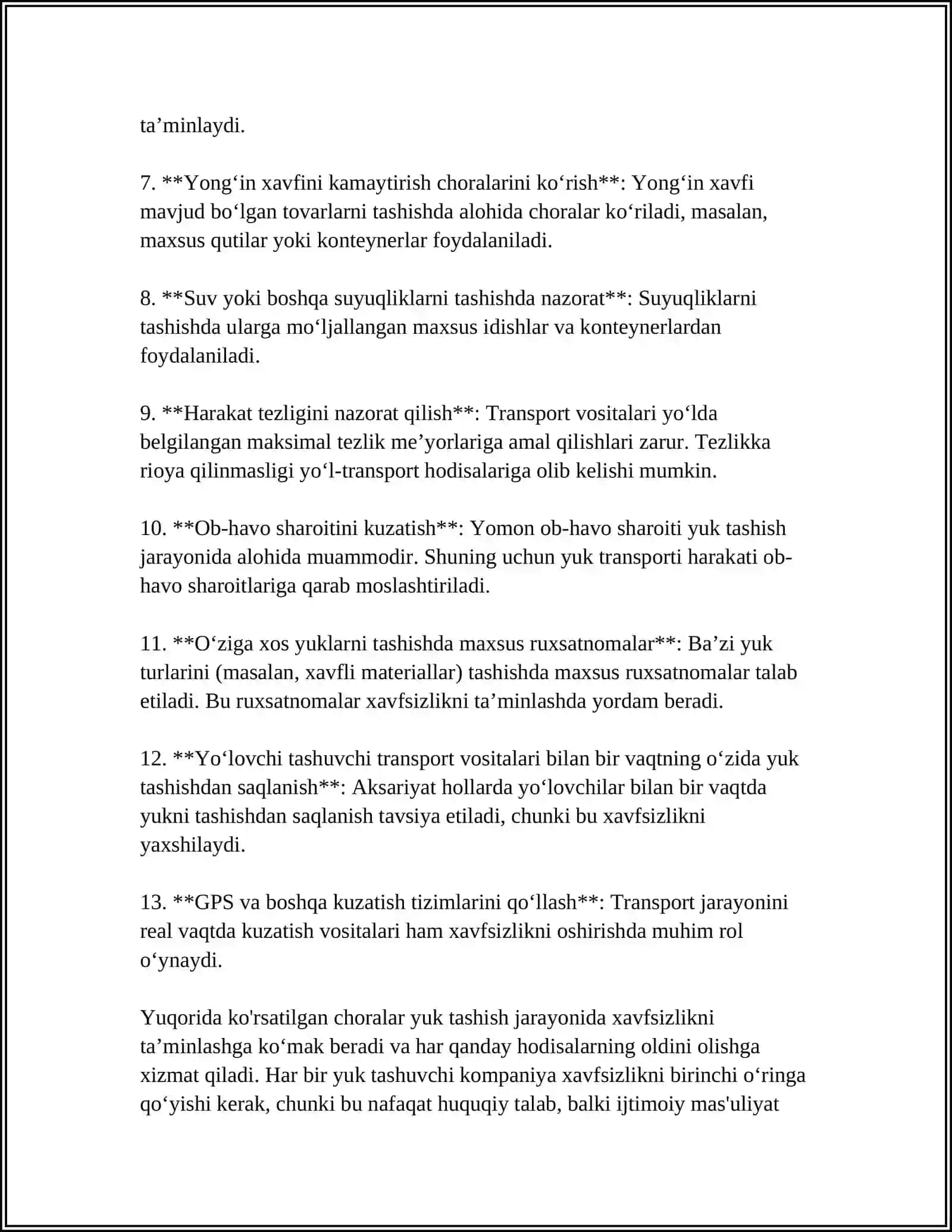 YUK TASHISH VA YUK TUSHURISH ISHLARIDA XAVFSIZLIK TEXNIKASI 4