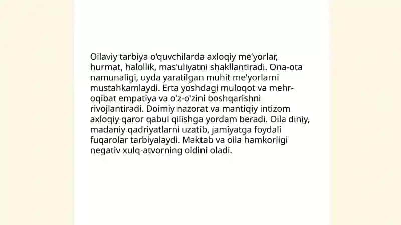 Óquvchilarni Ma'naviy-Axloqiy Tarbiyalash 4