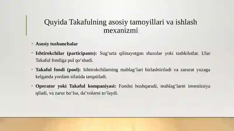 Takaful nima va u qanday ishlaydi 4