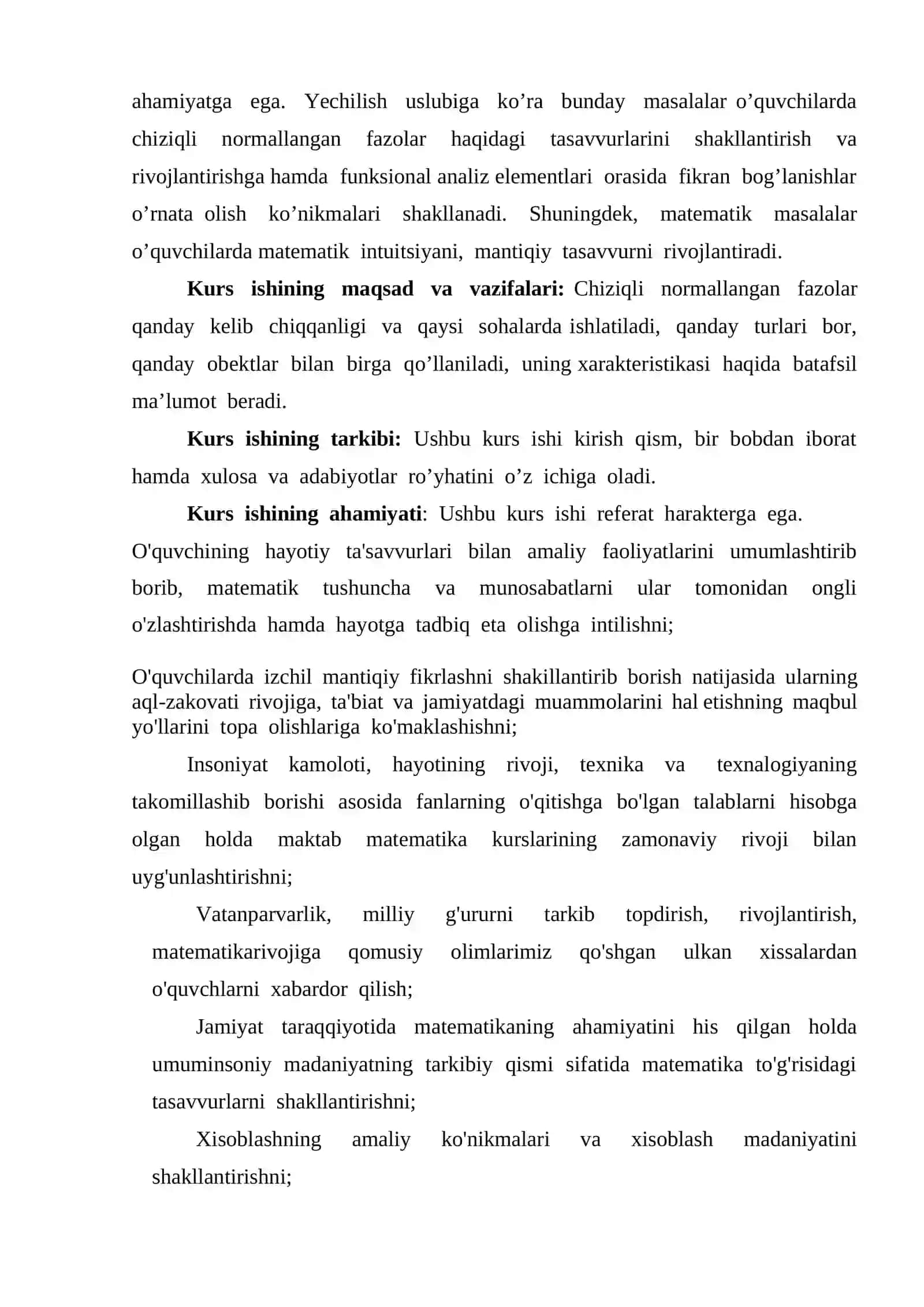 Chiziqli normalangan fazolar 4