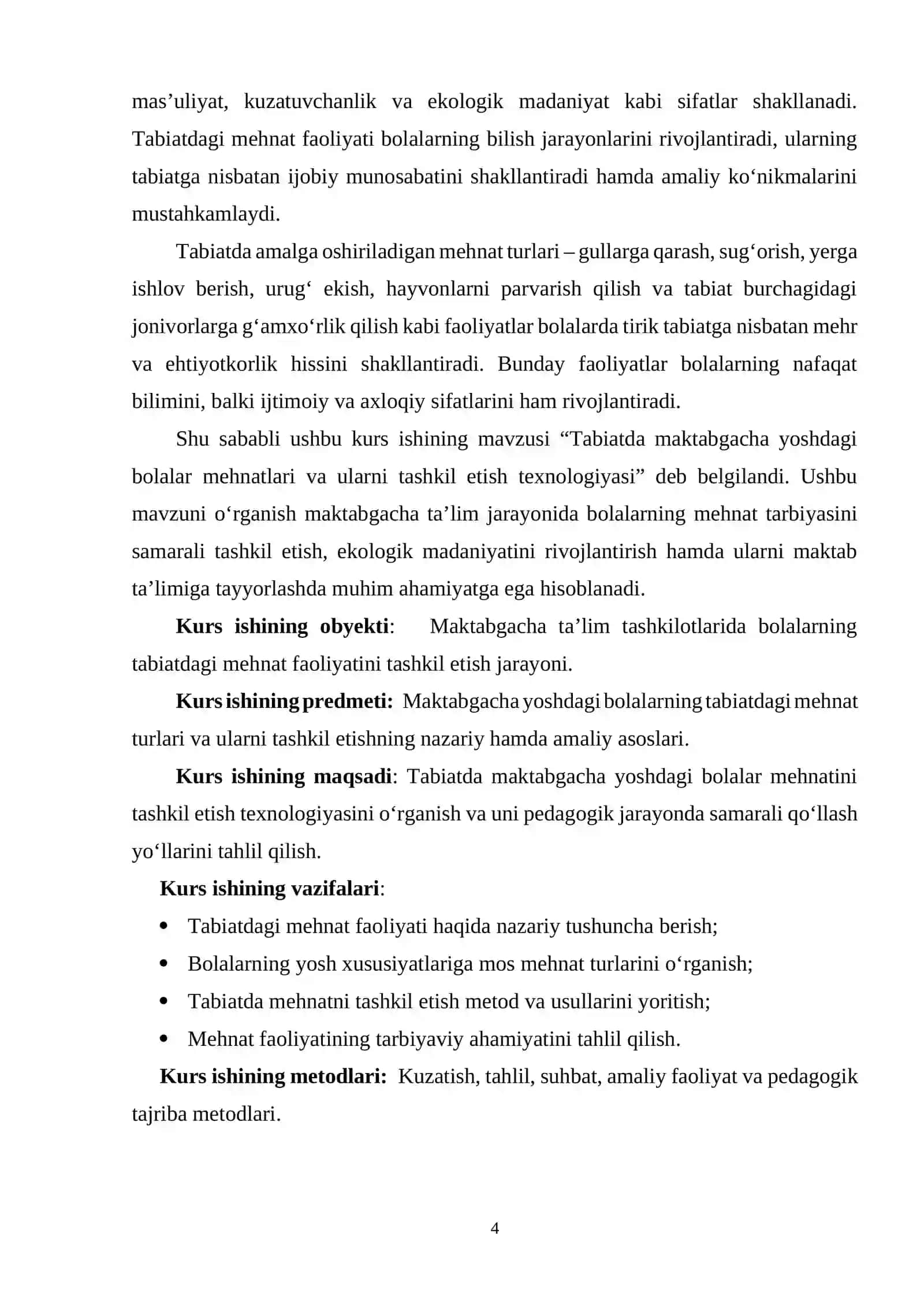 Tabiatda maktabgacha yoshdagi bolalar mehnatlari va ularni tashkil etish texnologiyasi 4