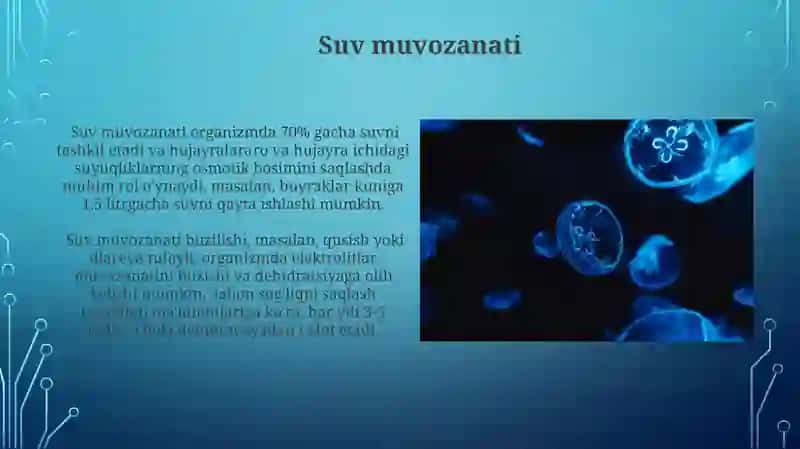 Hujayralardagi elektrolitlarning vazifalari 4