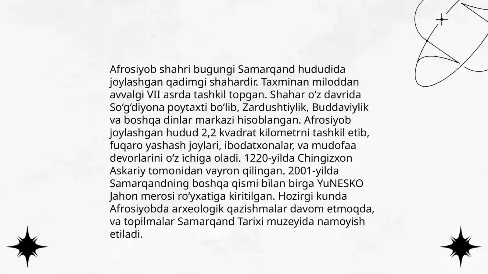 Afrosiyob arxeologik qazishmalar 4