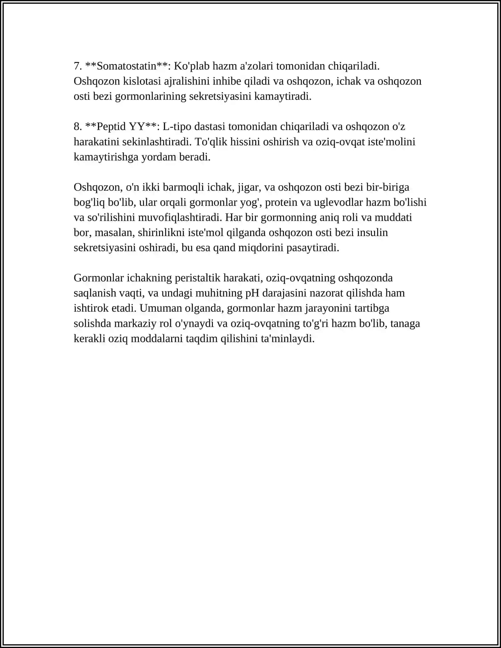 HAZMLANISH JARAYONINING ENDOKRIN BOSHQARILISHI 4