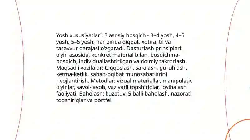 Maktabgacha yoshdagi bolalarni matematik rivojlantirish jarayonida mantiqiy fikrlashni loyihalash 4