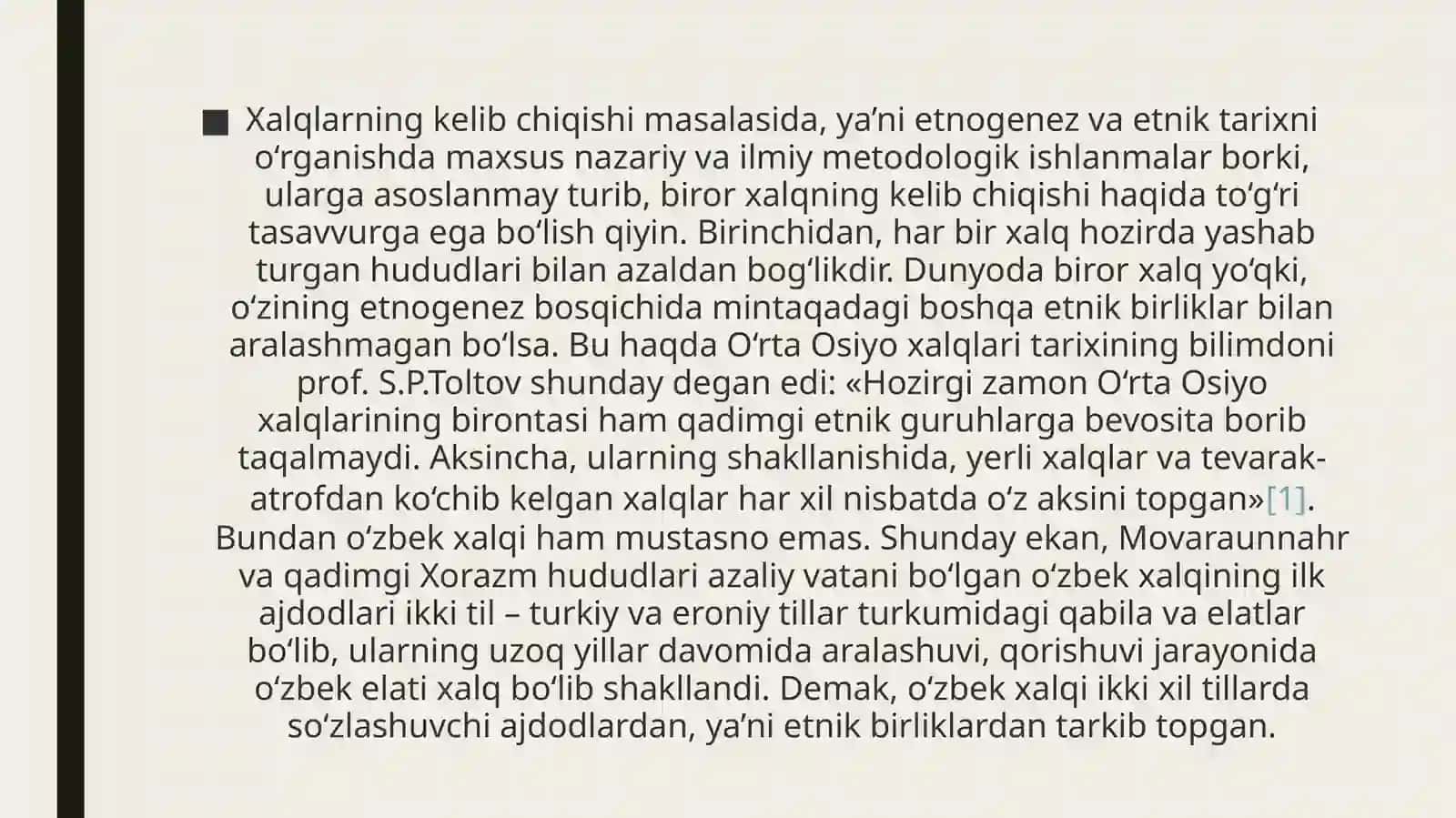 Òzbek xalqining genizi va uning tarixshunosligi 4