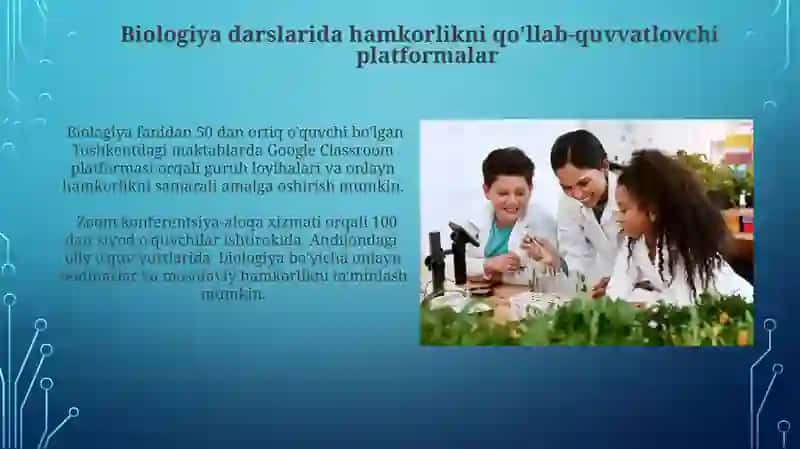 Biologiya darsida xamkorlikda oqitish texnologiyalari metodlaridan foydalanish 4