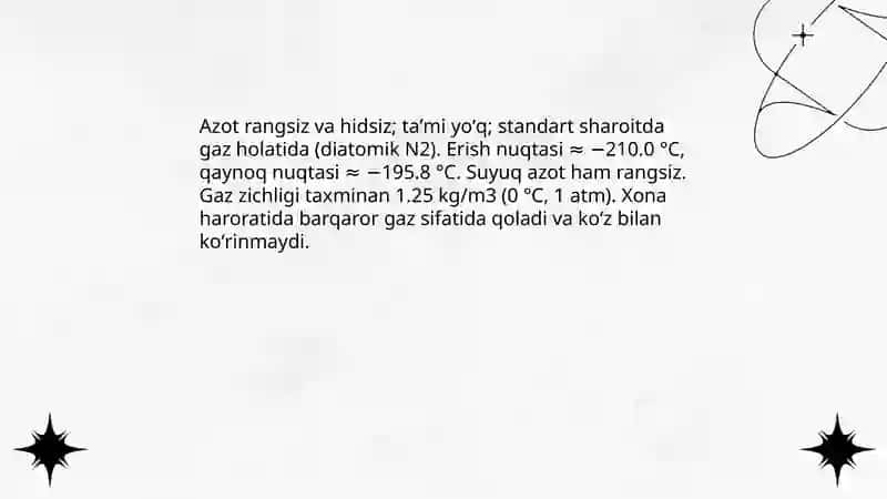 Azot va azotning xossalari 4