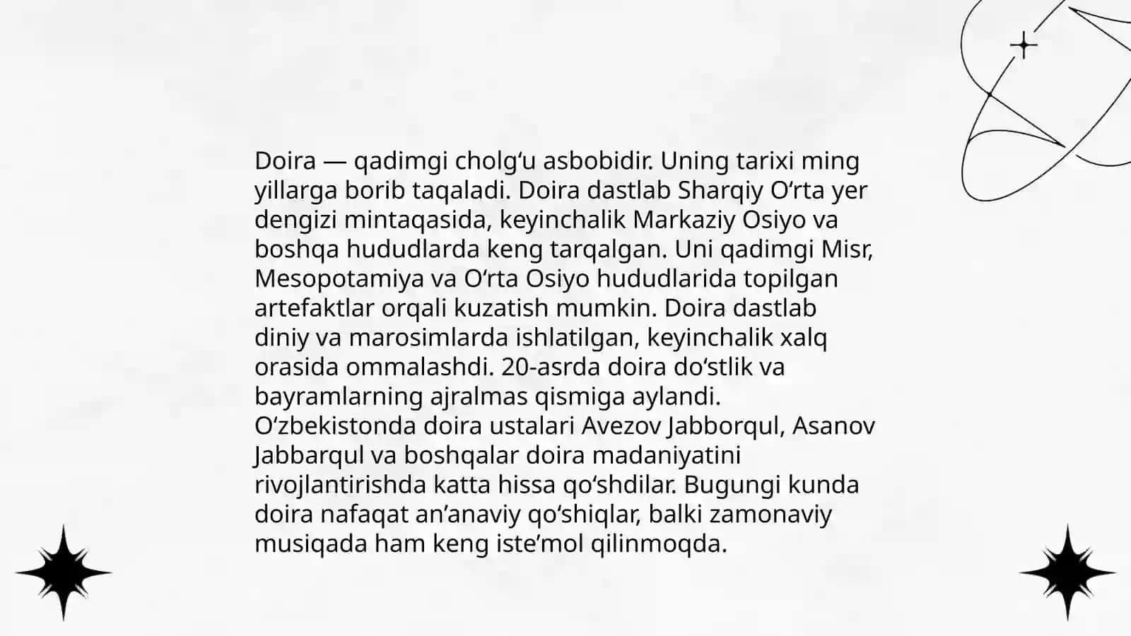 Doiraning kelib chiqish tarixi haqida 4