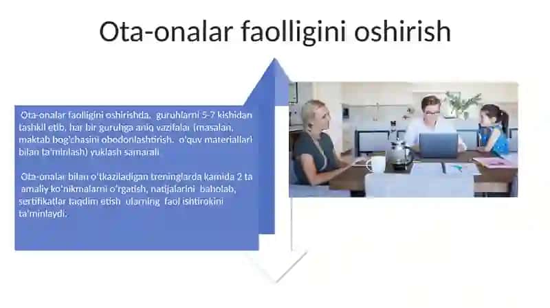 Guruh rahbarlarining ota-onalar bilan olib boradigan ish shakllari 4