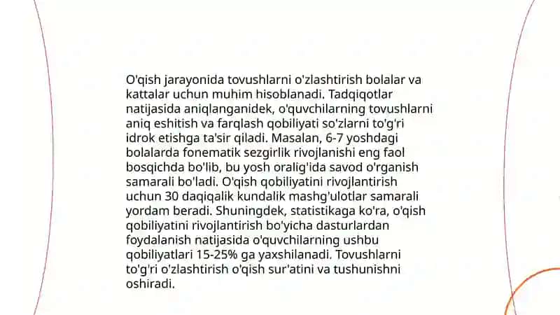 Tovushlarning to'g'ri talaffuzi 4