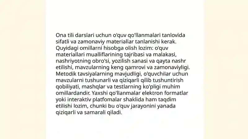 Ona tilini oʻqitish metodikasi 4