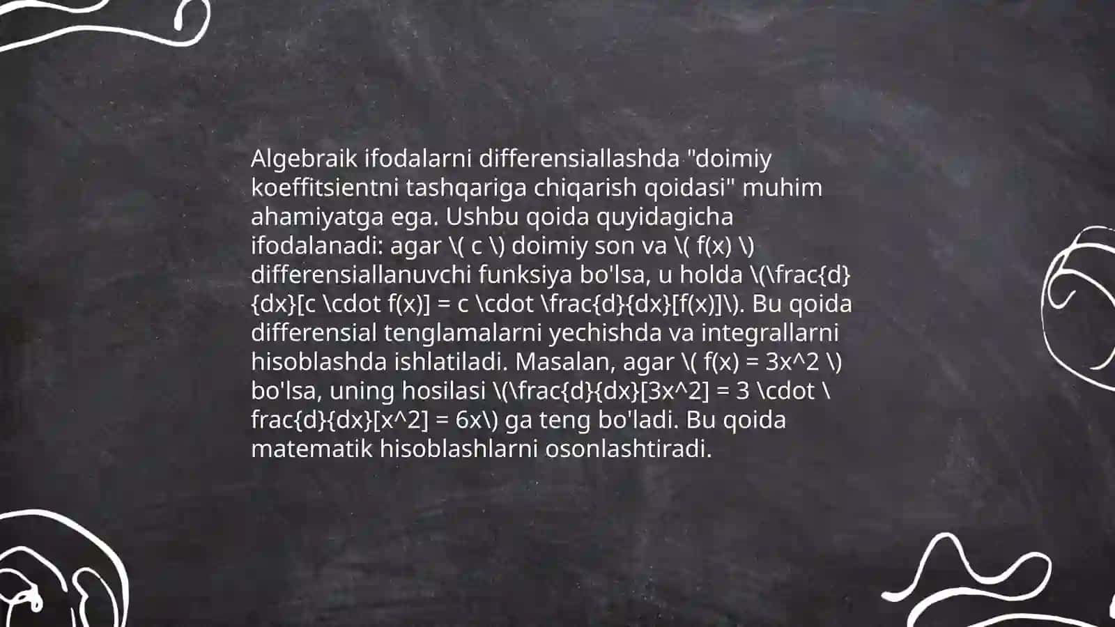 Asosiy integrallash qoidalari 4