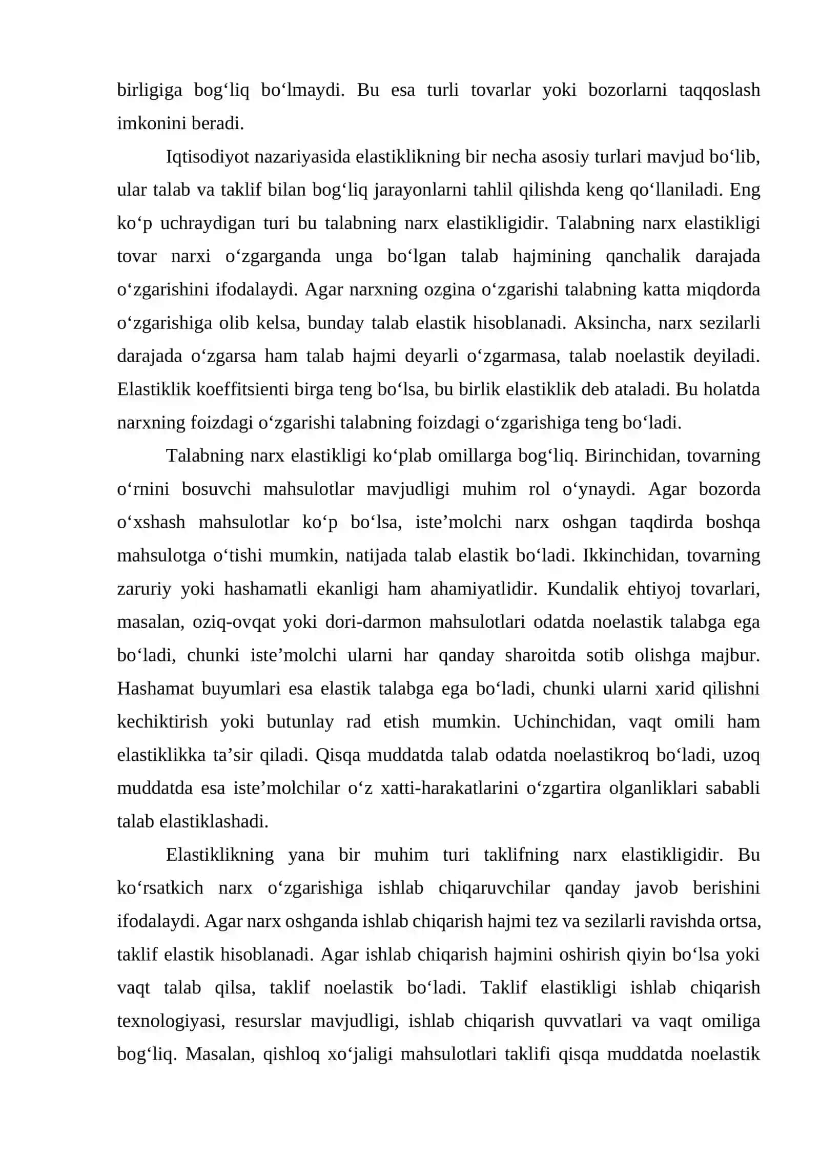 ELASTIKLIK KO‘RSATKICHLARINING AMALIY AHAMIYATI 4