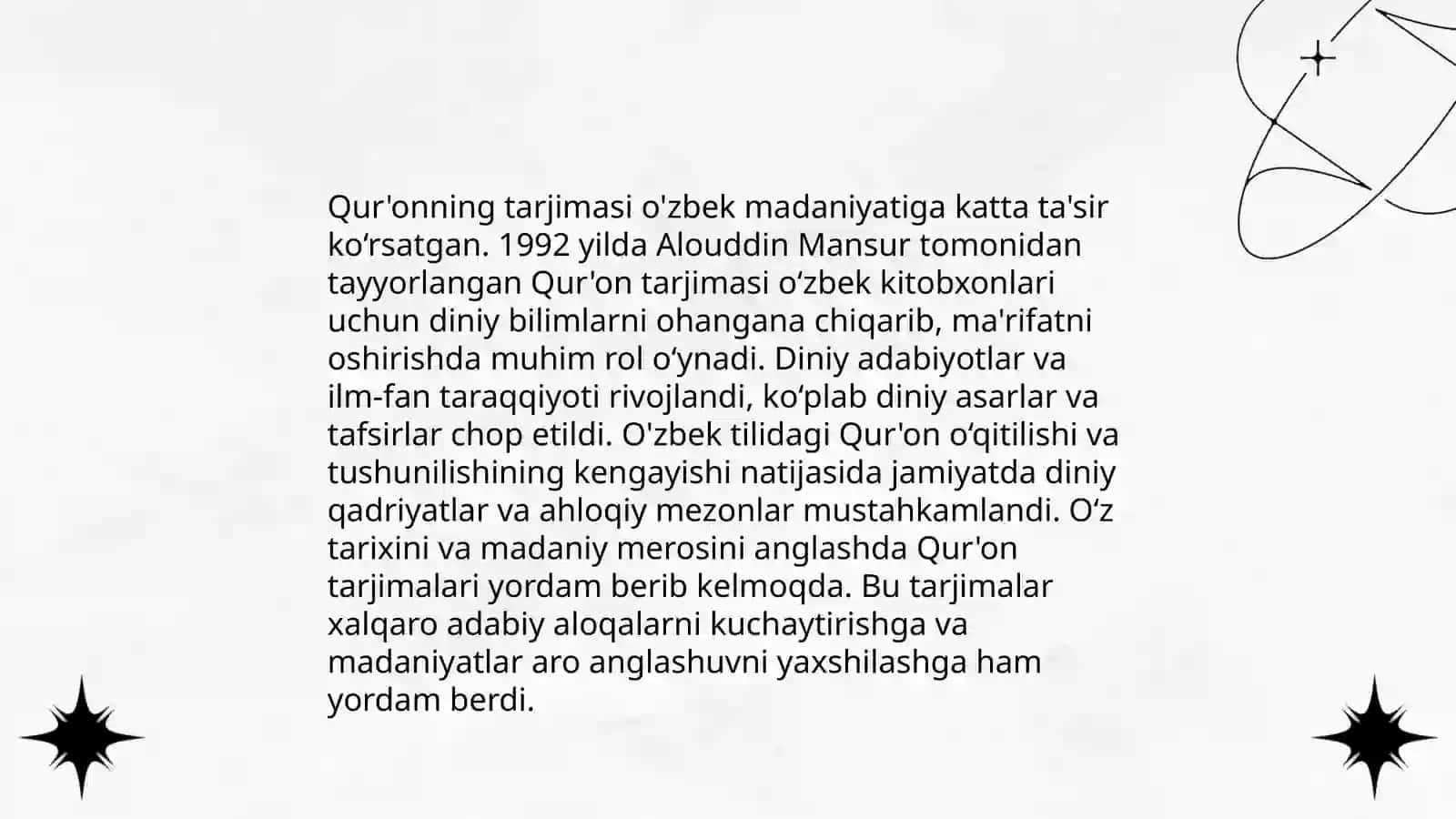 Mustaqillik yillarida Qur'onning o'zbek tiliga tarjima qilinishi va tafsirlari 4