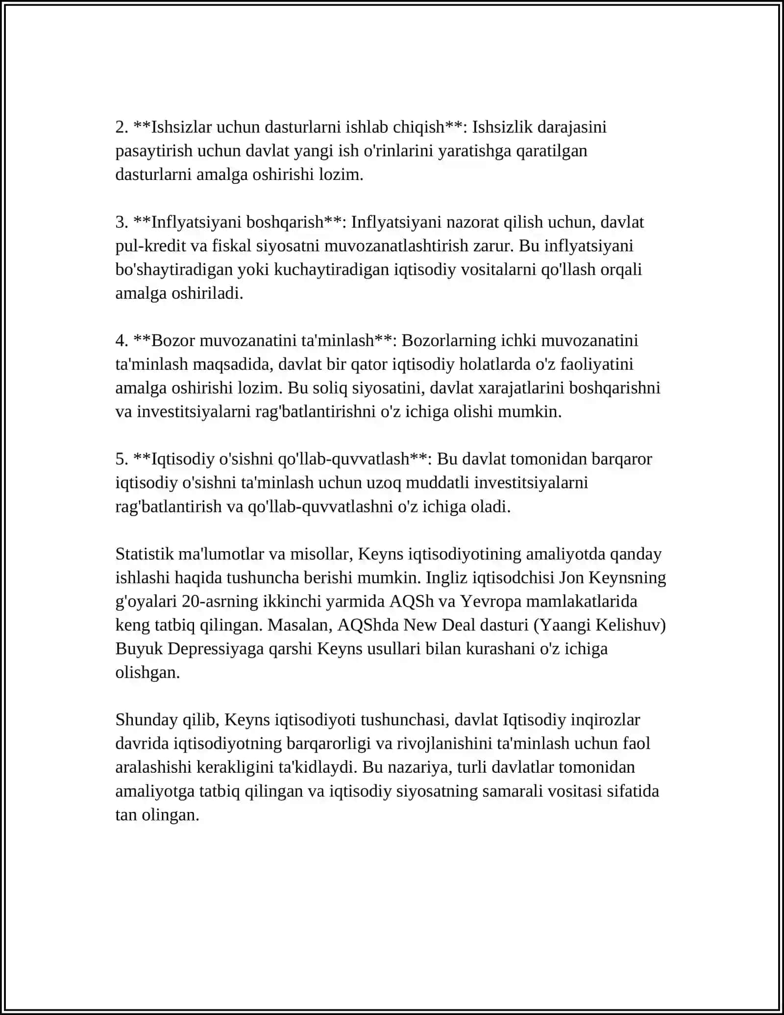 KEYNS TA'LIMOTI VA KEYNSCHILIK NAZARIYASI 4