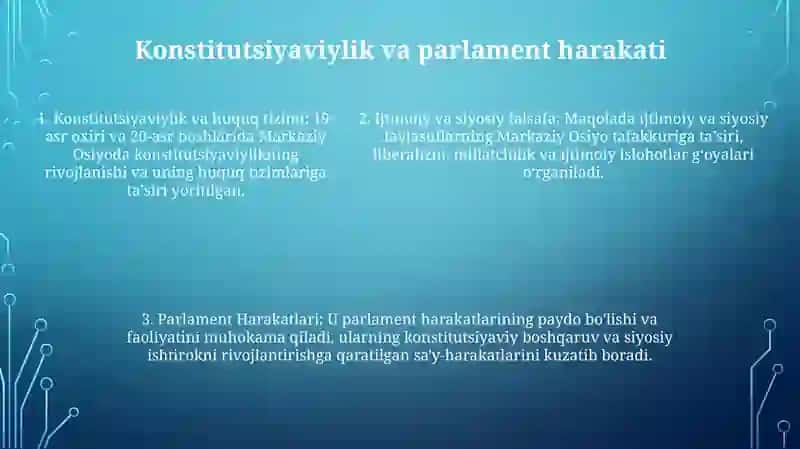 19-Asr Oxiri Va 20-Asr Boshlarida Markaziy Osiyoda IlgʻOr Falsafiy Ijtimoiy-Siyosiy Fikrlar 4