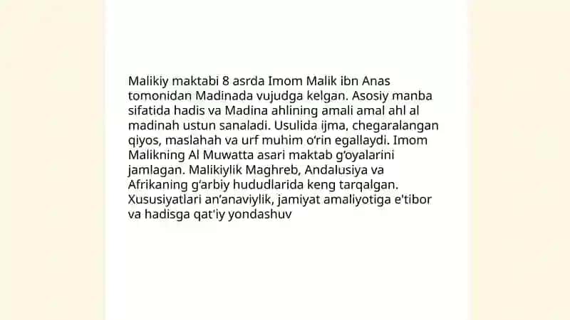Islomning fiqhiy maktablari 4