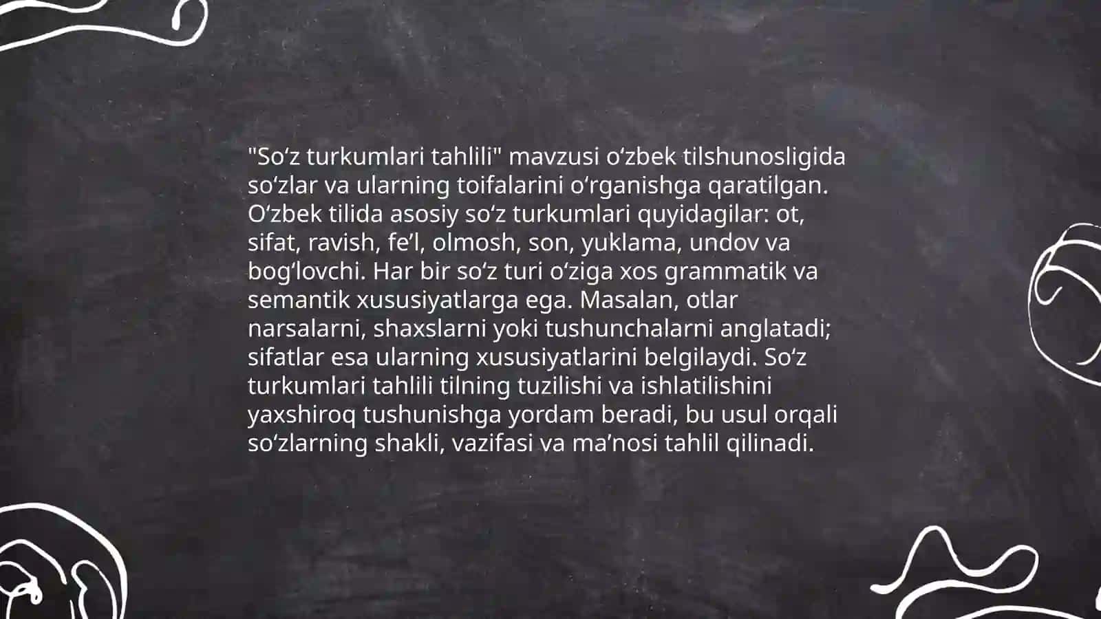 Soʻz turkumini oʻrganish metodikasi 4